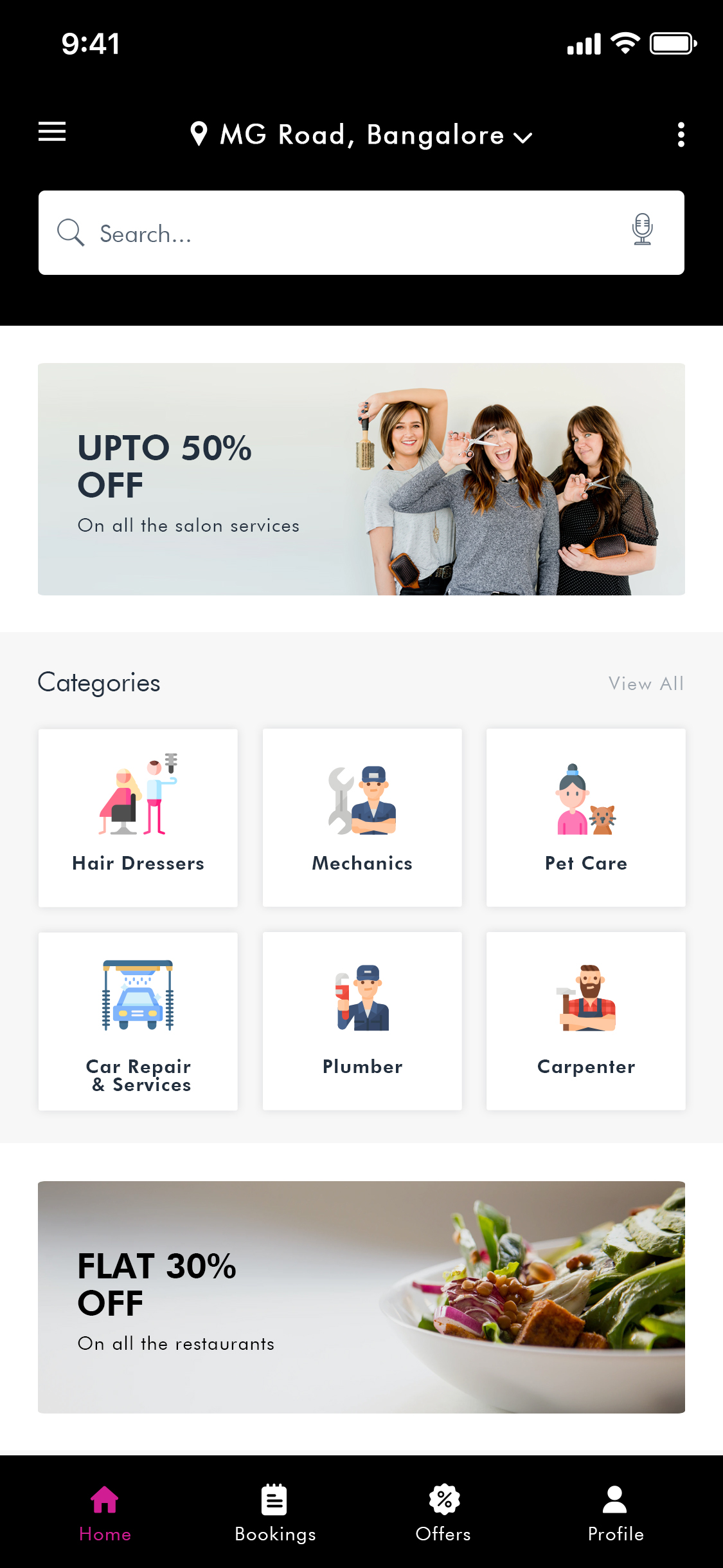 AirSlot App UI/UX Design app screens, screenshot 3 of 8